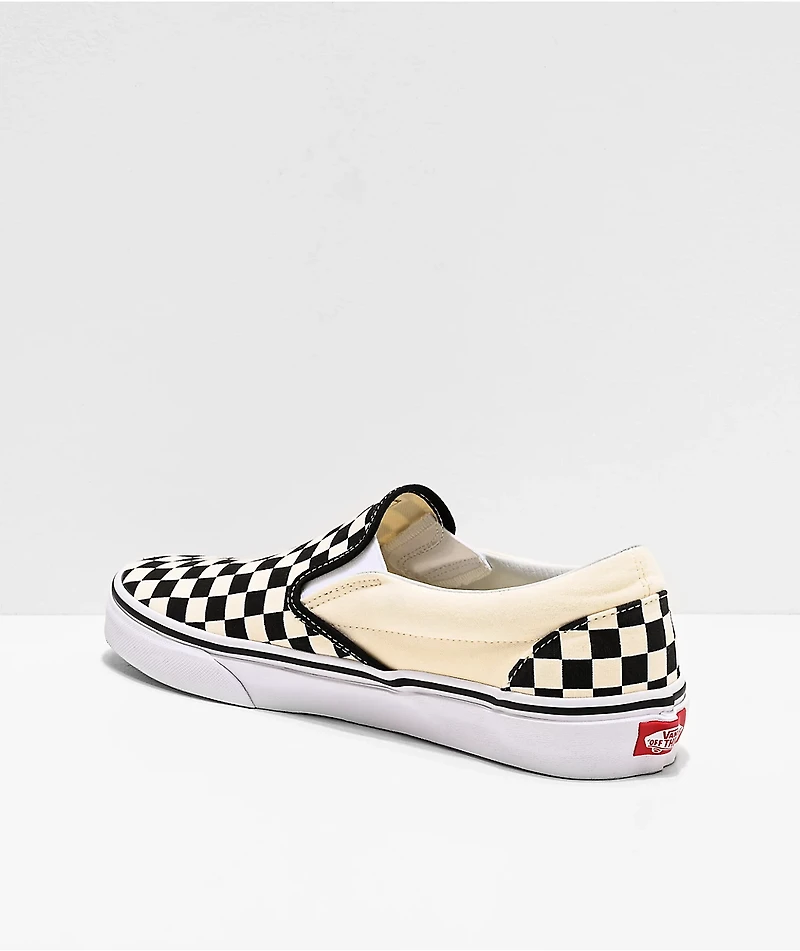 Vans Classic Slip-On Black & White Checkered Skate Shoes