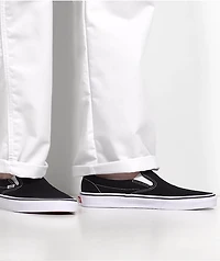Vans Classic Slip On Black & White Shoes