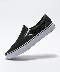 Vans Classic Slip On Black & White Shoes