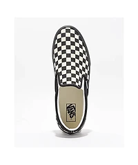 Vans Classic Slip-On Checkerboard White & Black Skate Shoes