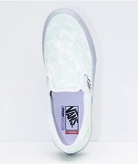 Vans Classic Slip-On Glow-In-The-Dark Skate Shoes