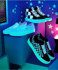 Vans Classic Slip-On Glow-In-The-Dark Skate Shoes