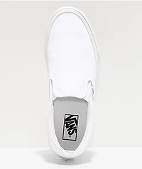 Vans Classic Slip-On Monochromatic True White Skate Shoes