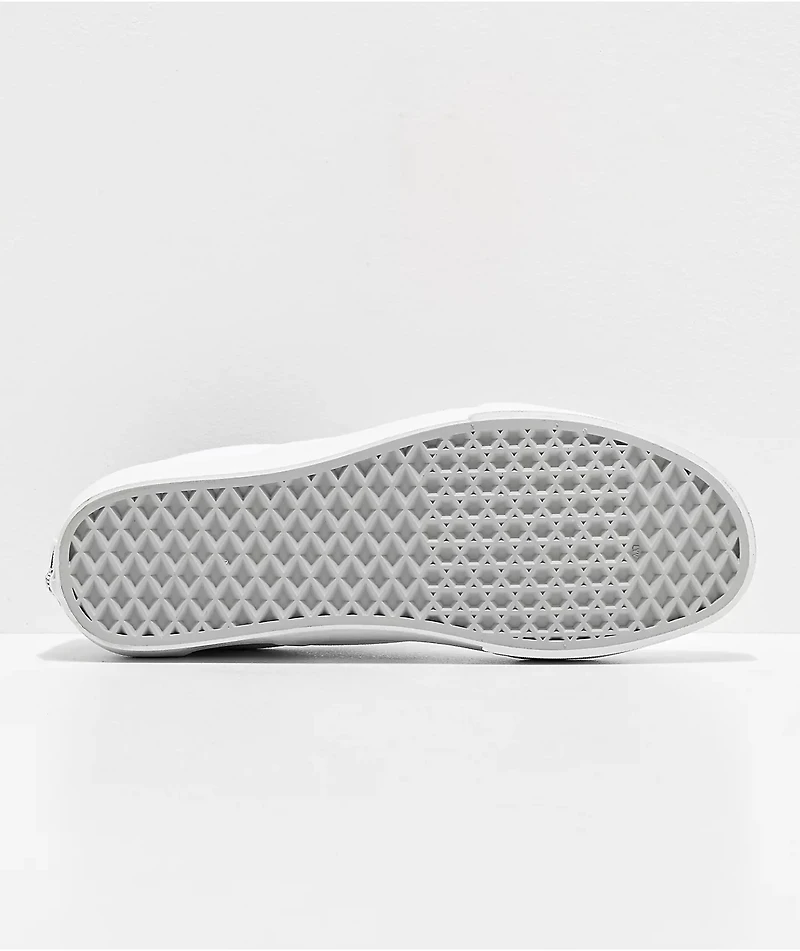 Vans Classic Slip-On Monochromatic True White Skate Shoes