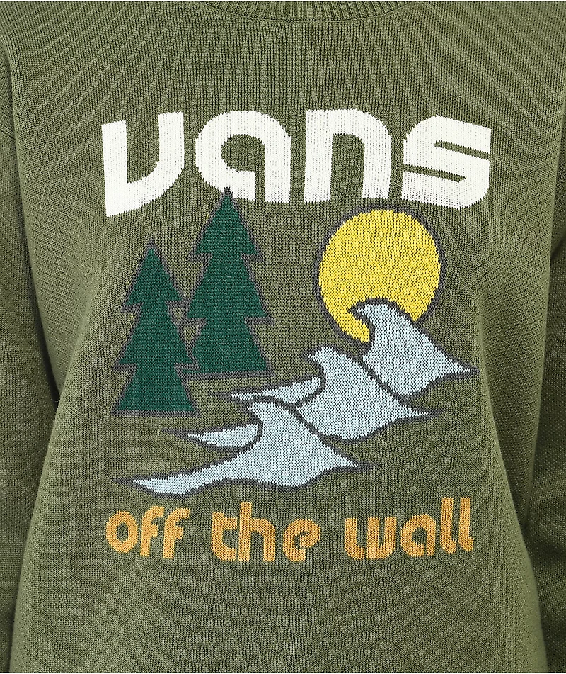Vans Coastal Crew Green Sweater