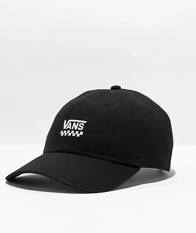 Vans Court Side Black Checker Strapback Hat