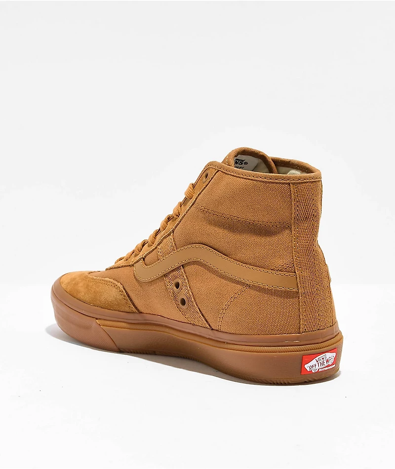 Vans Crockett High Brown & Gum Skate Shoes