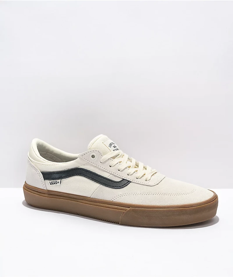 Vans Crockett Pro Marshmallow & Gum Skate Shoes