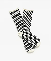 Vans Curl Checkerboard Black & White Crew Socks