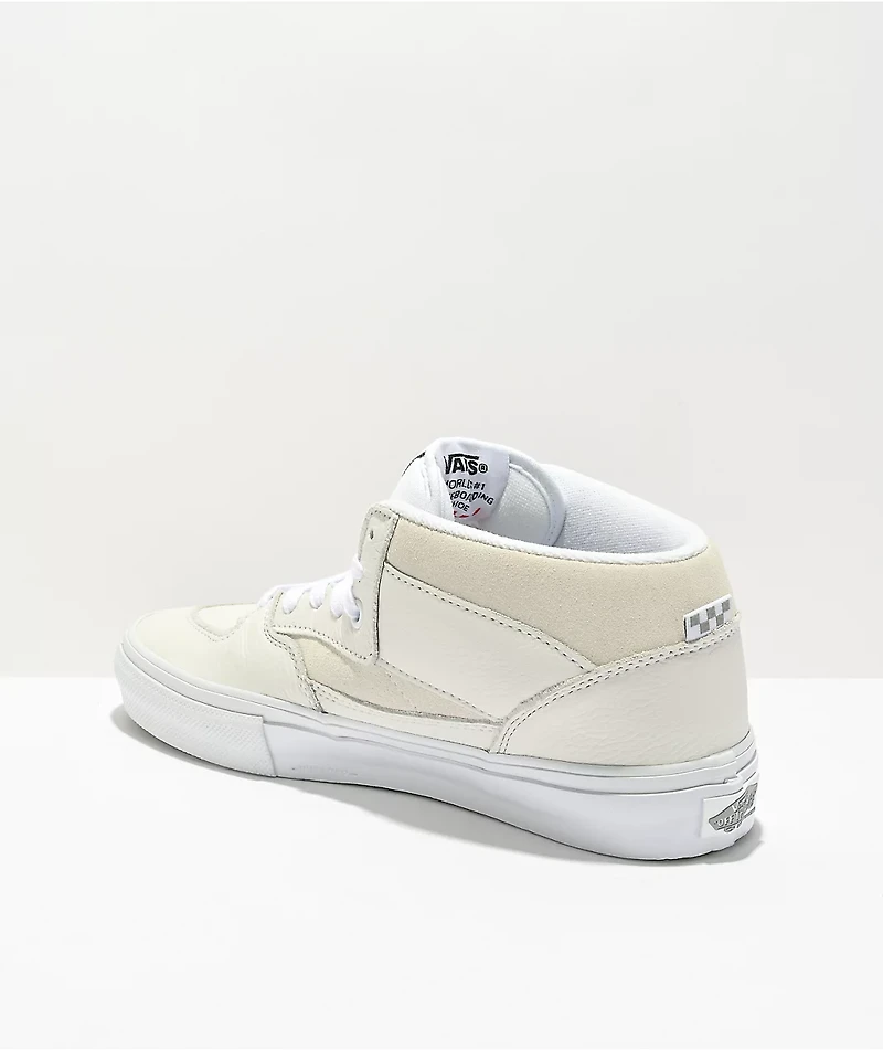 Vans Daz Skate Half Cab White Leather Shoes
