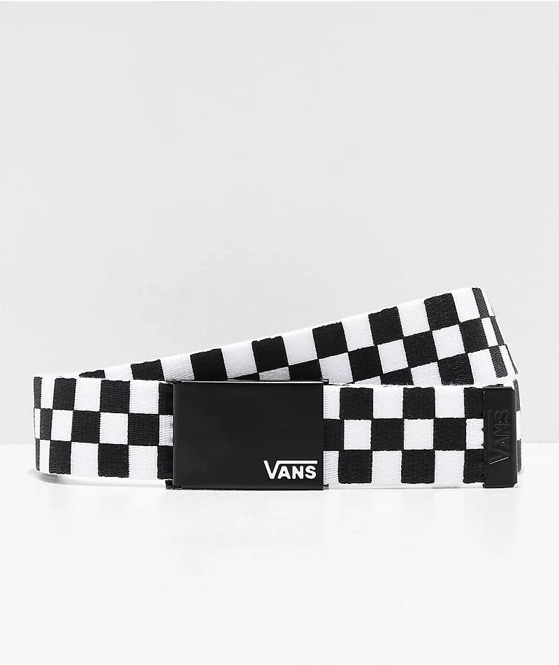 Vans Deppster Black & White Checkered Web Belt