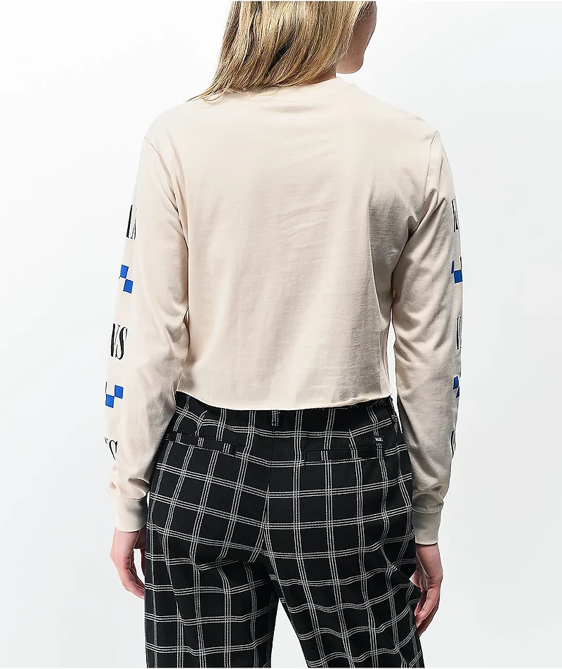 Vans Double Up Sandshell Crop Long Sleeve T-Shirt