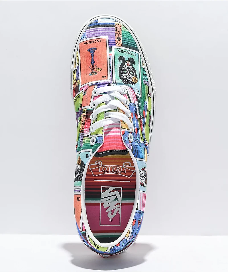 Vans Era Loteria Patch Multi & White Skate Shoes