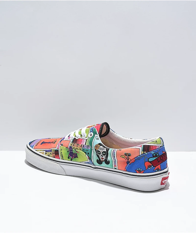 Vans Era Loteria Patch Multi & White Skate Shoes