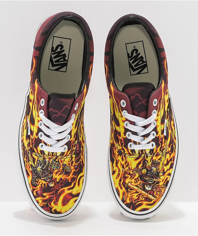 Vans Era Samurai Rising Black & White Skate Shoes