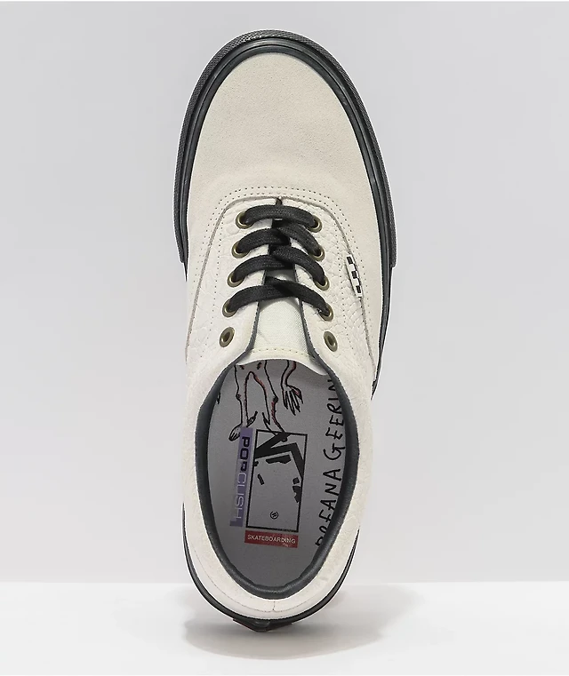 Vans Skate Era Breana Geering Marshmallow White Black Mens Size 4‎ Duracap Vans Era Skate Breana Geering Marshmallow & Black Shoes at  main image 4
