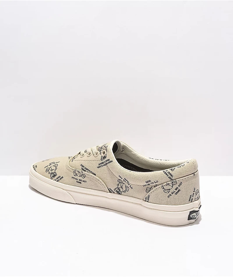 Vans Era World Code Oatmeal & Marshmallow Skate Shoes