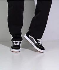 Vans Estazzo Black & White Skate Shoes