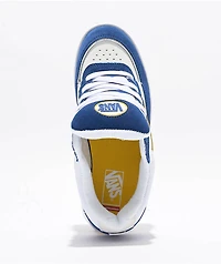 Vans Estazzo White, Blue & Yellow Skate Shoes
