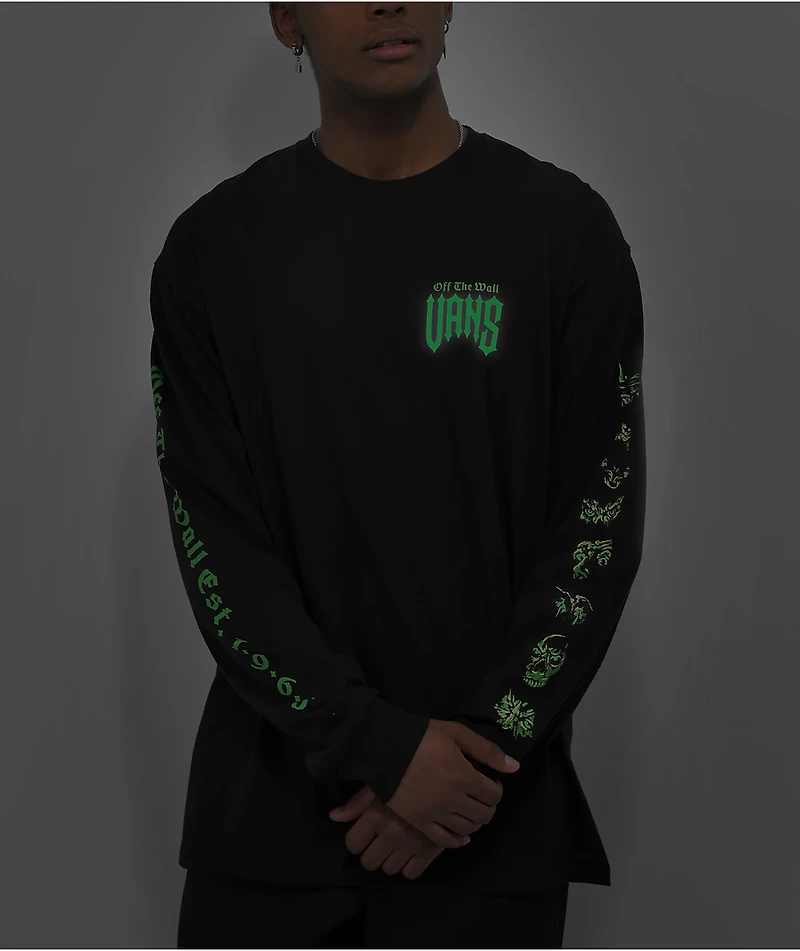 Vans Eyes The Dark Black Long Sleeve T-Shirt