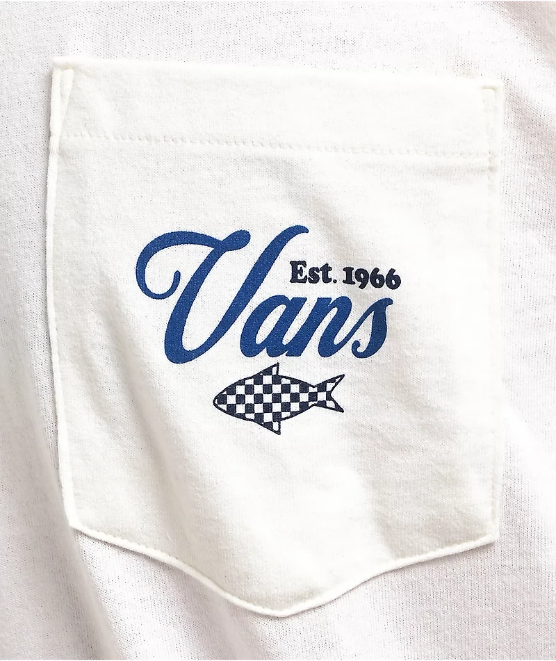 Vans Fishing Club White Pocket T-Shirt