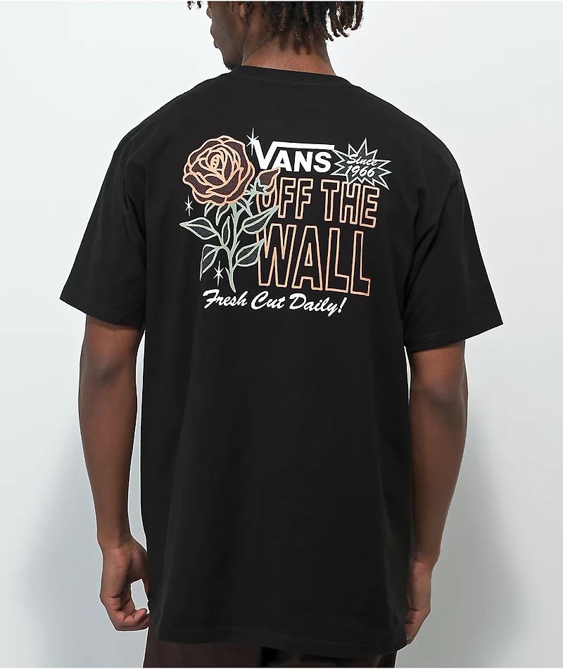 Vans Flower Shoppe II Black T-Shirt