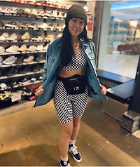 Vans Flying V Black & White Checkered Bike Shorts