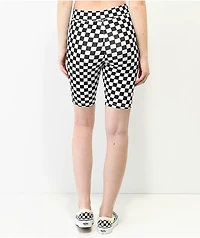 Vans Flying V Black & White Checkered Bike Shorts