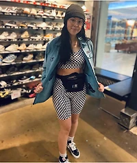 Vans Flying V Black & White Checkered Sports Bra