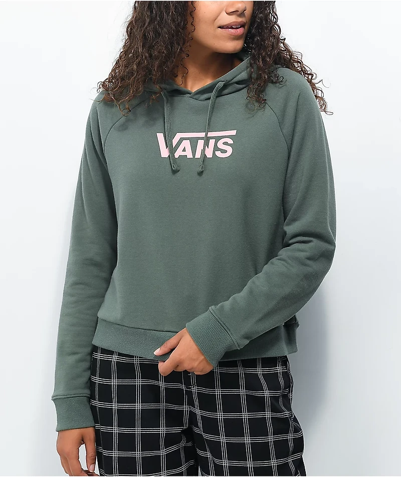 Vans Flying V Boxy Thyme Green Hoodie