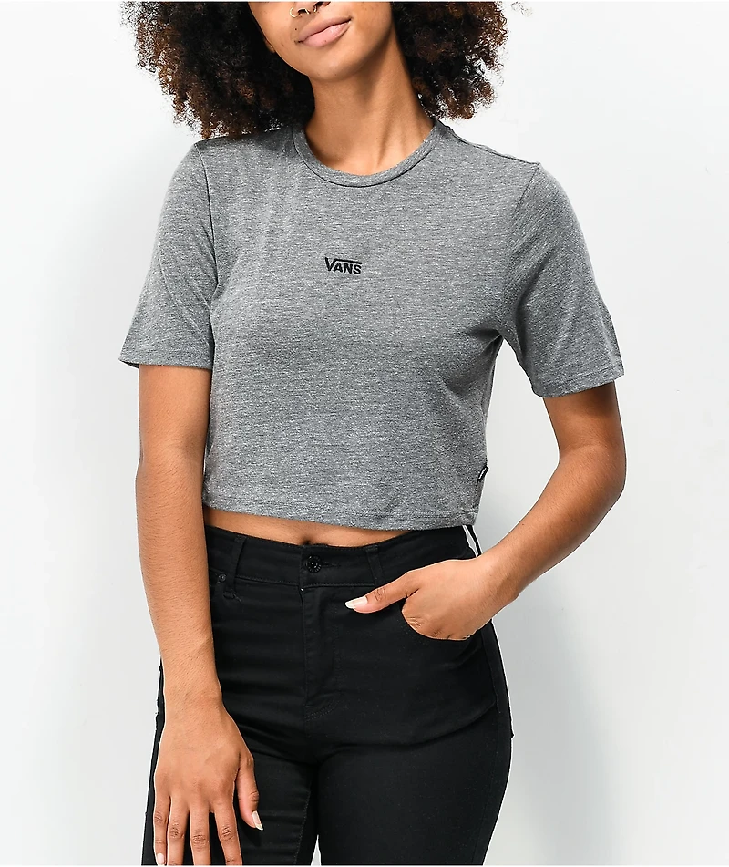 Vans Flying V Grey Crop T-Shirt