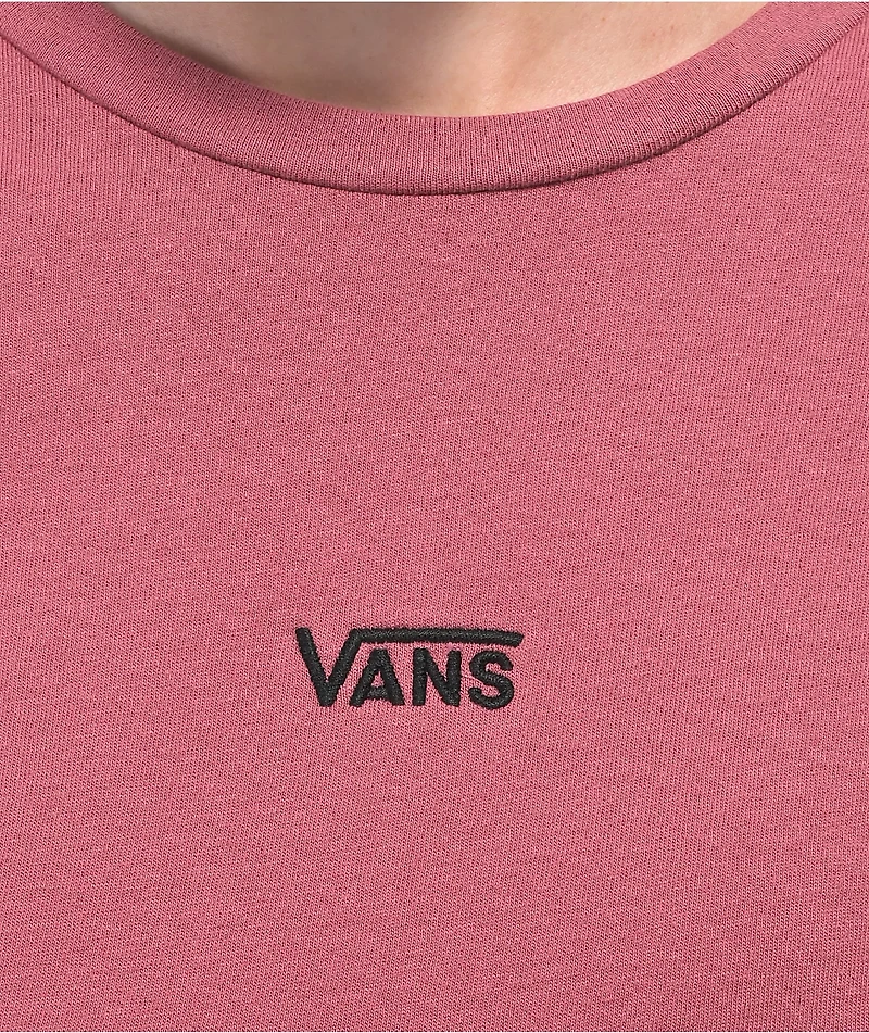 Vans Flying V Maroon Crop T-Shirt