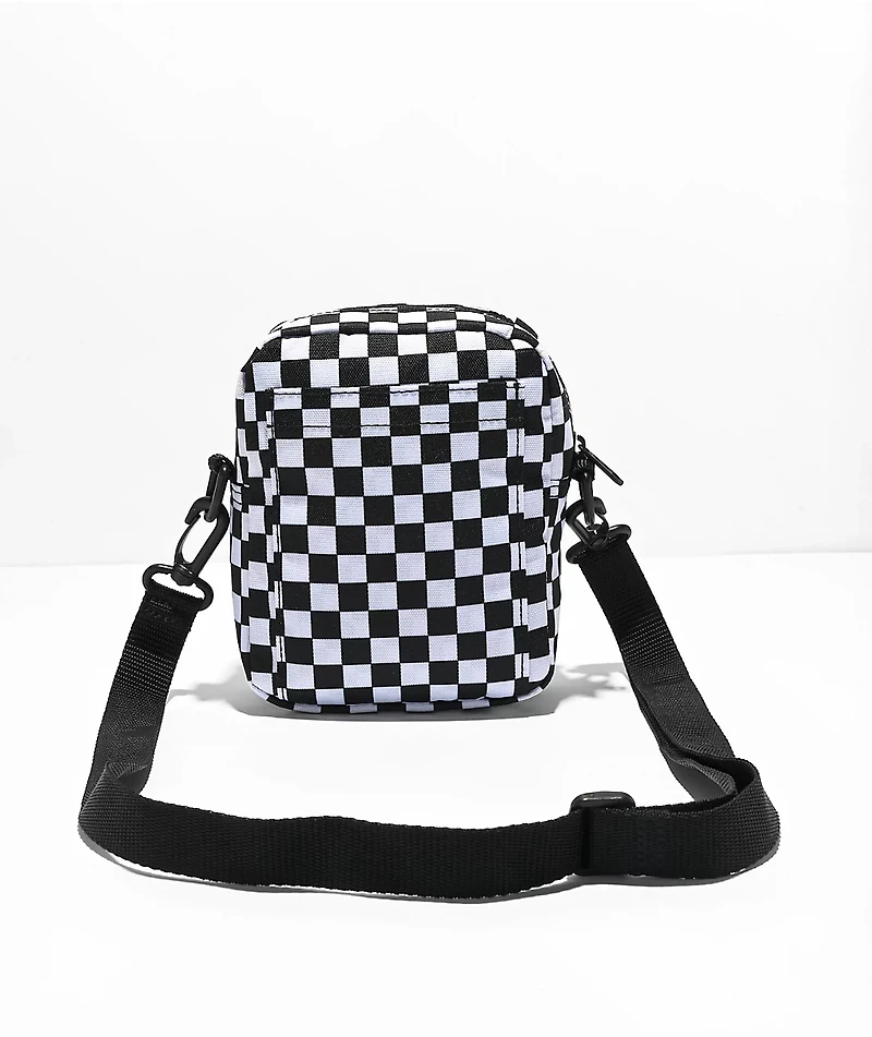 Vans Go Getter Black & White Checkered Crossbody Bag