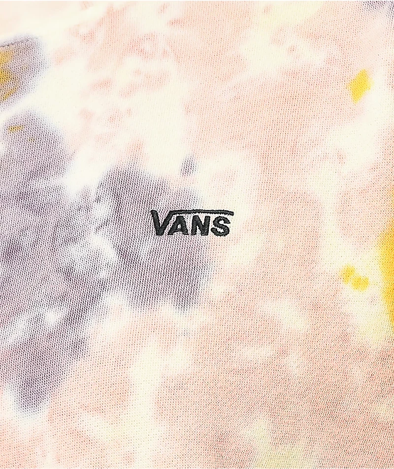 Vans Grunge Wash Tie Dye Crop Crewneck Sweatshirt