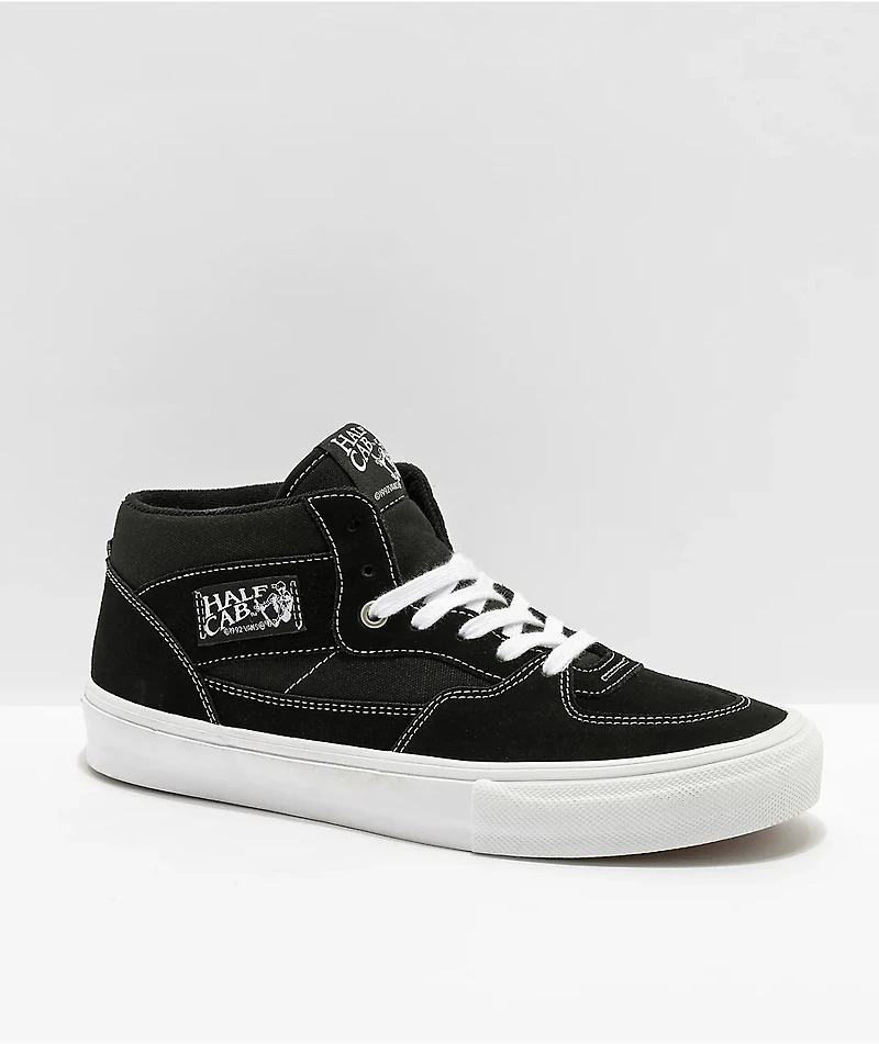 Vans Half Cab Black & White Skate Shoes