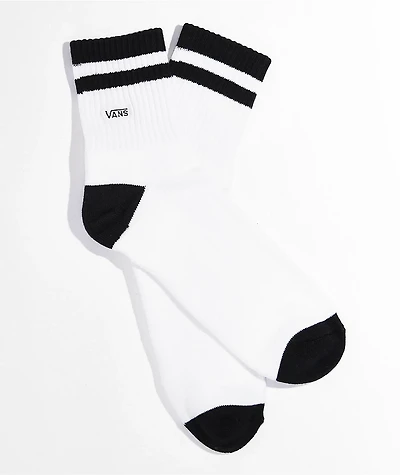 Vans Half White & Black Crew Socks