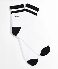 Vans Half White & Black Crew Socks