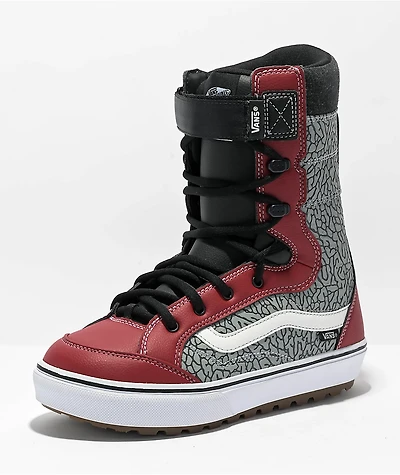 Vans Hi-Standard Linerless DX Red & Black Snowboard Boots 2023