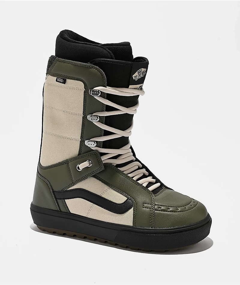 Vans Hi-Standard OG Grape Leaf Green & Oatmeal Beige Snowboard Boots 2026
