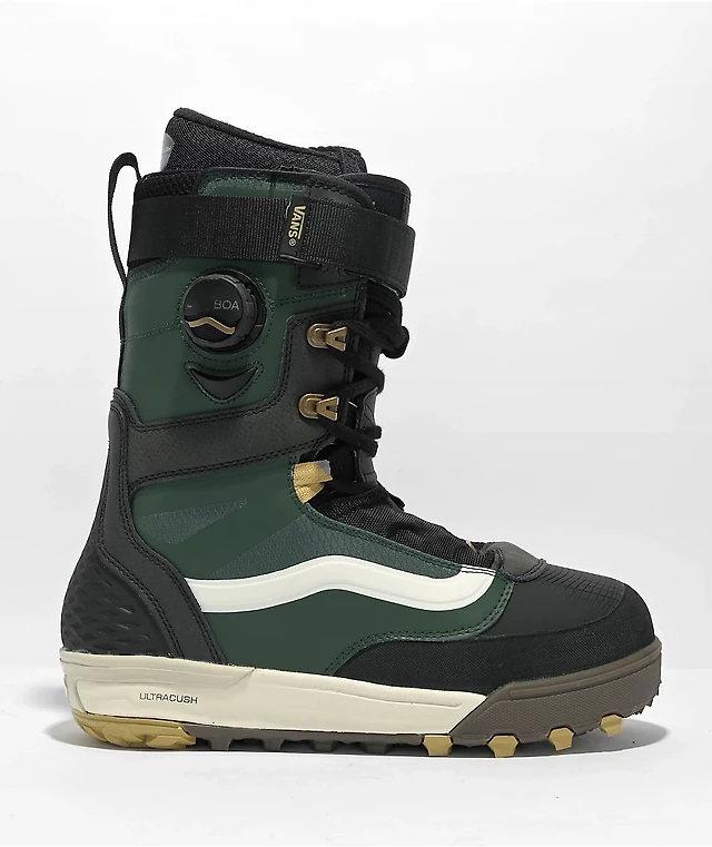 Vans Infuse Longo Green Snowboard Boots 2023 at Foxvalley Mall in