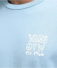 Vans Jank Ditsy Blue Overdye Long Sleeve T-Shirt
