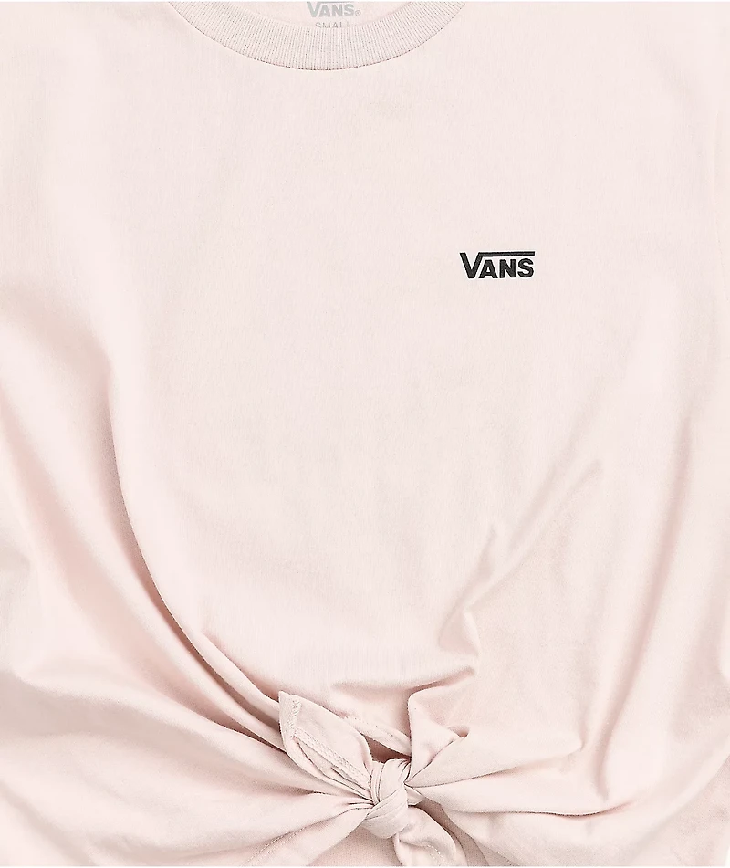 Vans Junior V Hushed Violet Tie Front T-Shirt
