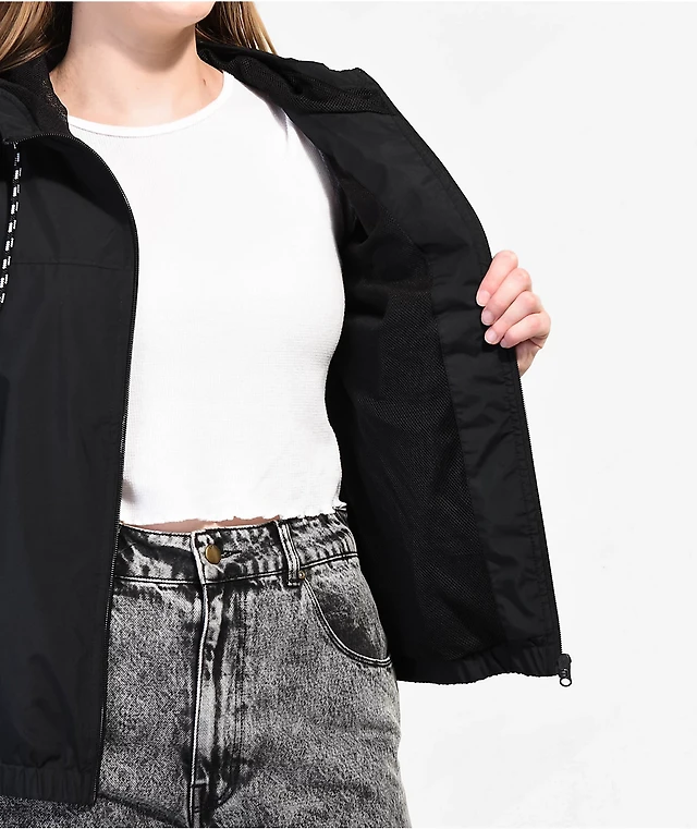 Vans Kastle Check Me Black Windbreaker Jacket Arden Fair