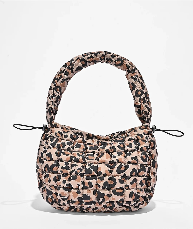 Vans Katie Quilted Leopard Brown Tote Bag
