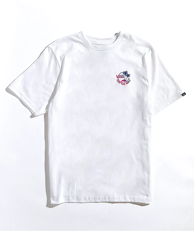 Vans Kids' Dual Palms White T-Shirt