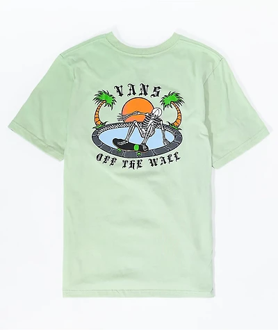 Vans Kids' Layback Palms Pastel Green T-Shirt