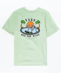 Vans Kids' Layback Palms Pastel Green T-Shirt