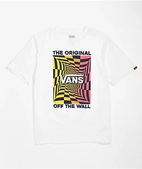 Vans Kids' OTW Gradient Checkerboard White T-Shirt