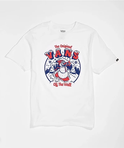Vans Kids' Snow Surfing White T-Shirt