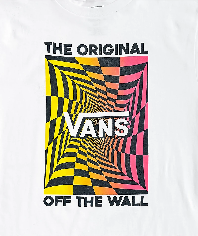 Vans Kids Checking White T-Shirt